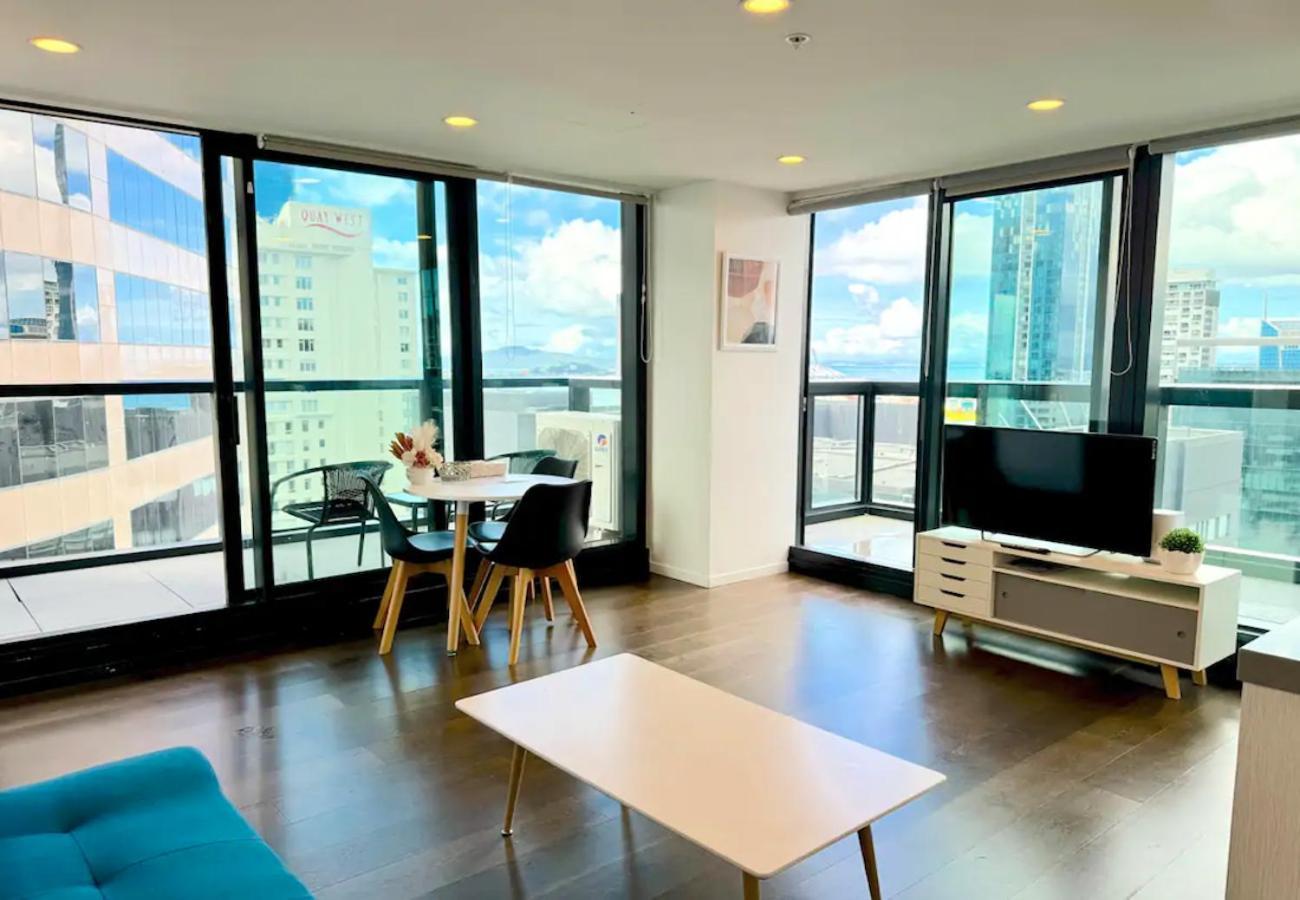Gorgeous Seaview 2 Bedroom Apartment In Auckland Cbd Luaran gambar