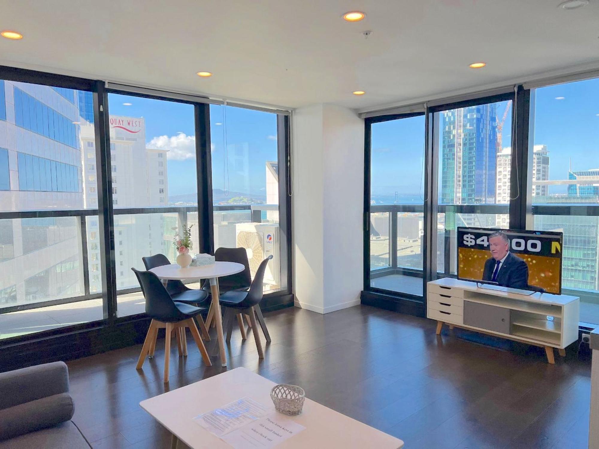 Gorgeous Seaview 2 Bedroom Apartment In Auckland Cbd Luaran gambar