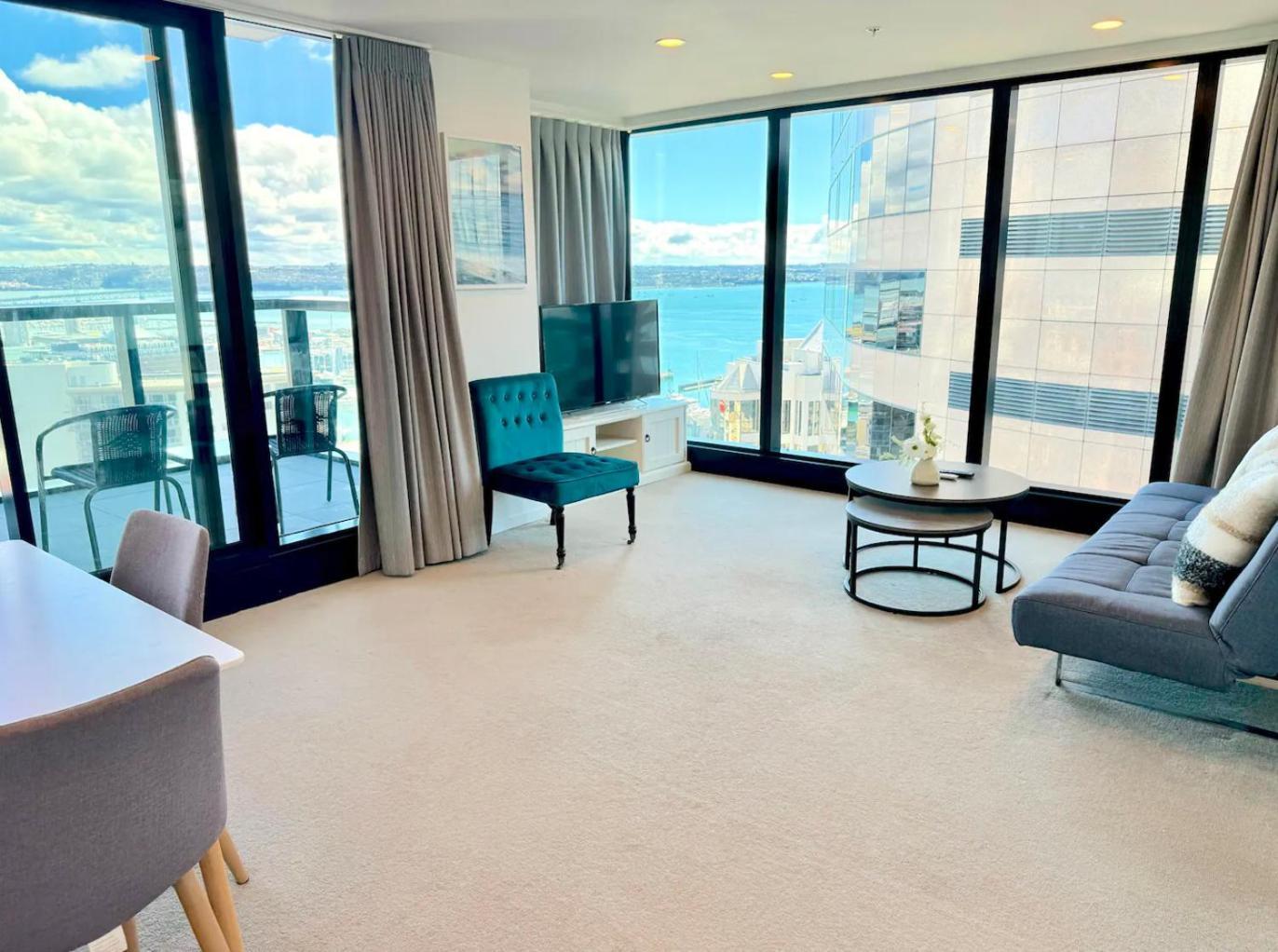 Gorgeous Seaview 2 Bedroom Apartment In Auckland Cbd Luaran gambar